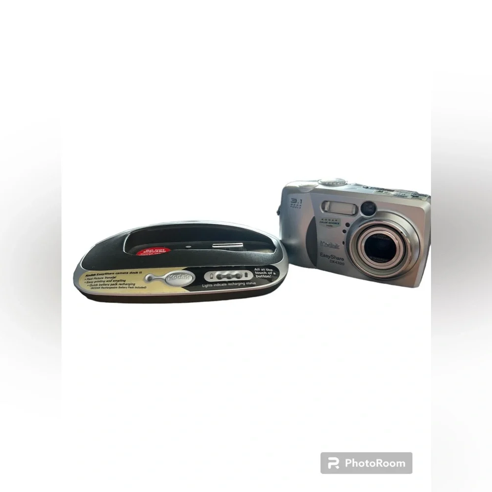 Kodak EasyShare DX4330 Digital Camera 3.1 MP 10X Zoom ~ Vintage ~ Silver W/Dock‎